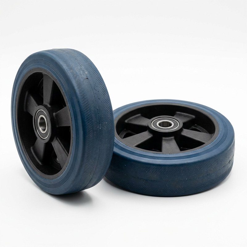 TPU Overmolded Wheel Treads for Equipment Carts