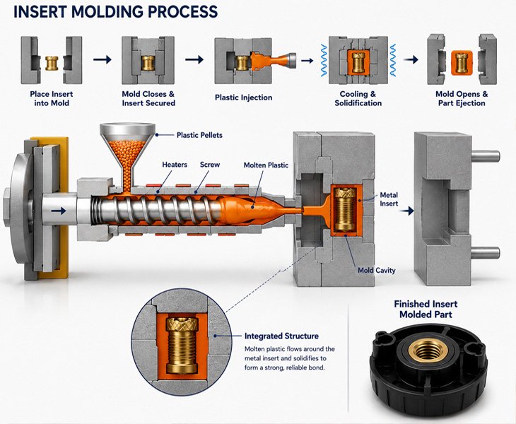 plastic threaded insert molding